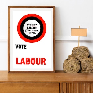 1966 Britisches Labour Party Wahlplakat Nachdruck