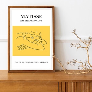 Herdruk van een vintage Franse tentoonstellingsposter voor werken van Matisse