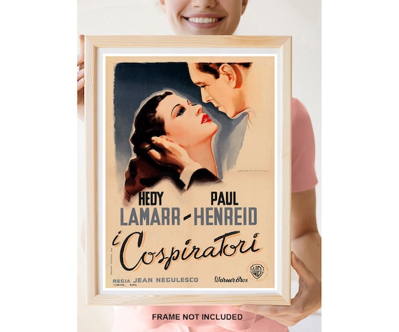 1940 Wood Frame Vintage Poster カサブランカ