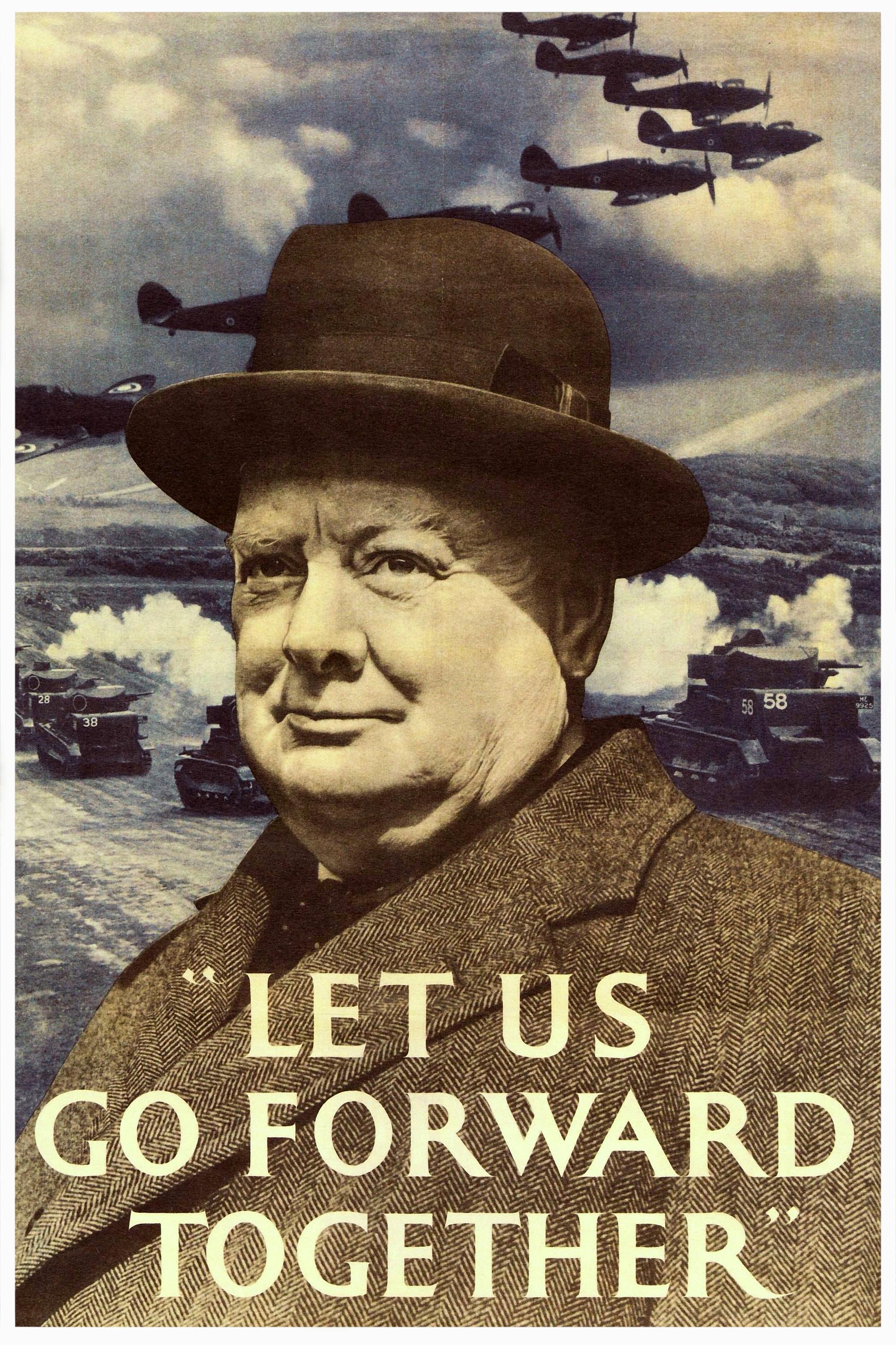 Reprint of a British WWII Propaganda Poster - Let Us Go Forward
