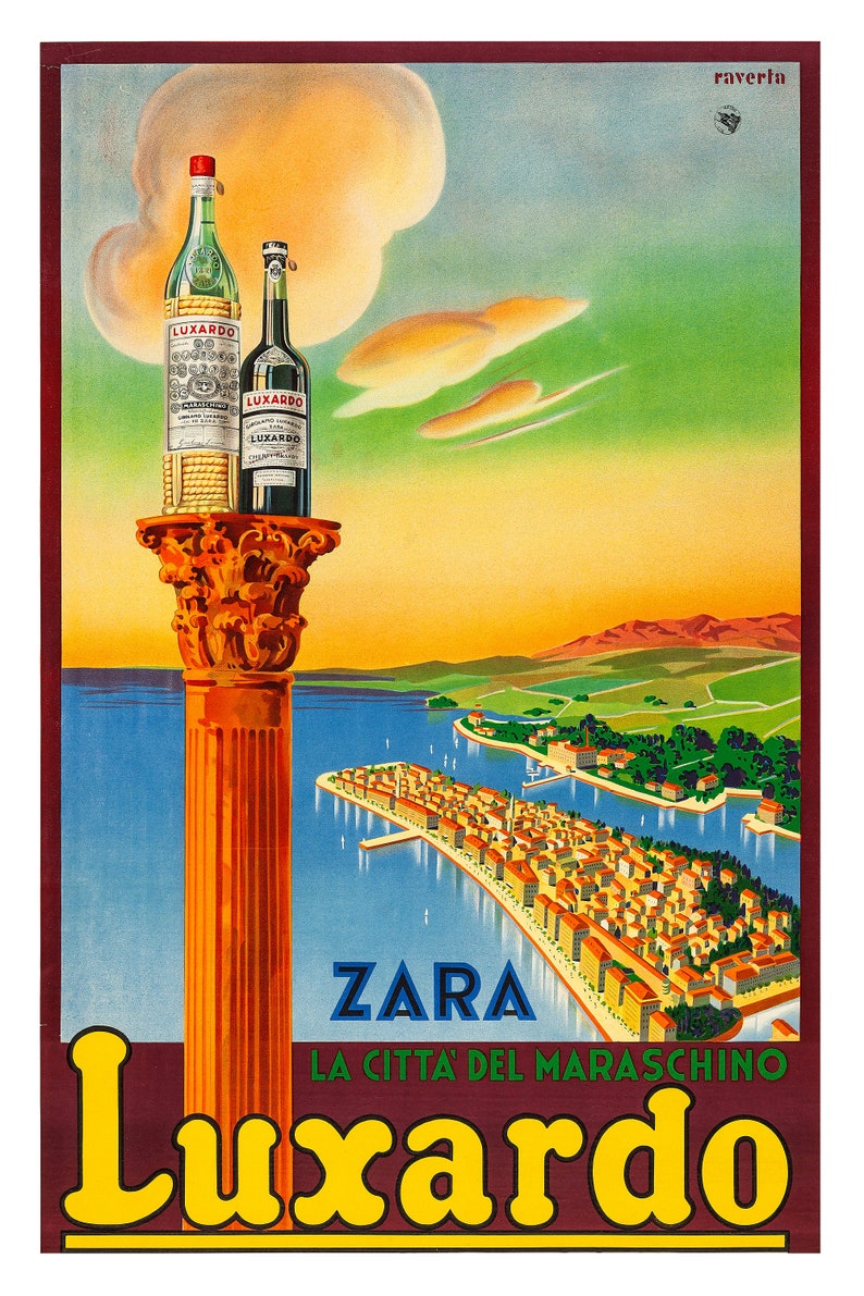 Reprint of a Vintage Travel Poster to Luxardo in Dalmatia, Croatia image 3