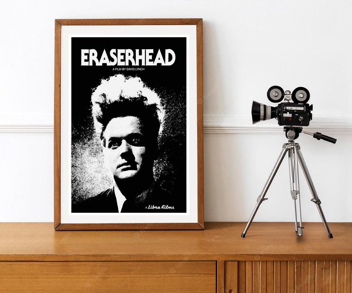 Reprint of the Vintage David Lynch Movie Poster - Eraserhead - Etsy