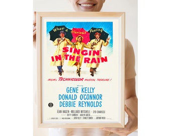 Réimpression de l’affiche du film vintage de 1952 - Singin' in the Rain
