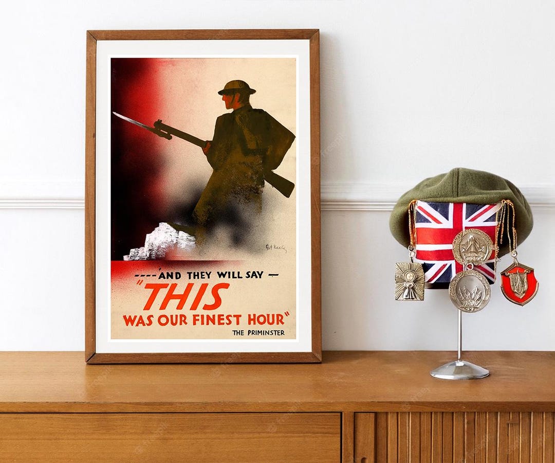 Reprint of a WW2 British Propaganda Poster - 
