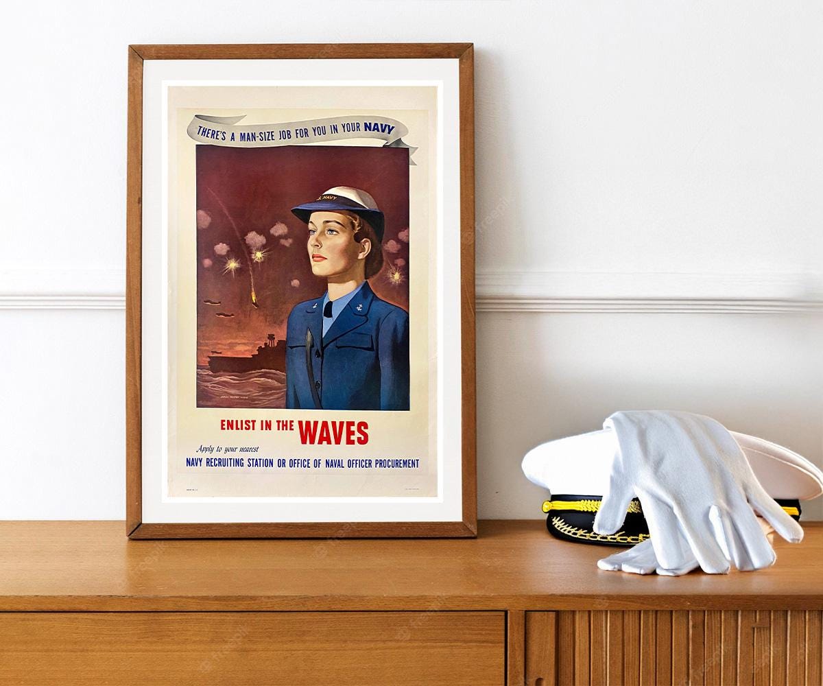 Vintage Us Navy Waves - Etsy