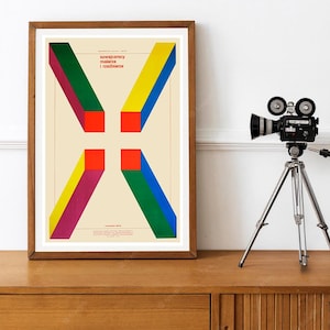 Reprint of a Vintage 1970 Polish Theatre Festival  Poster