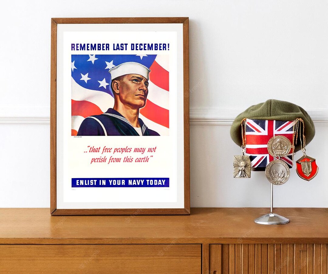 Reprint of a WWII US Navy Recruiting Poster - Etsy