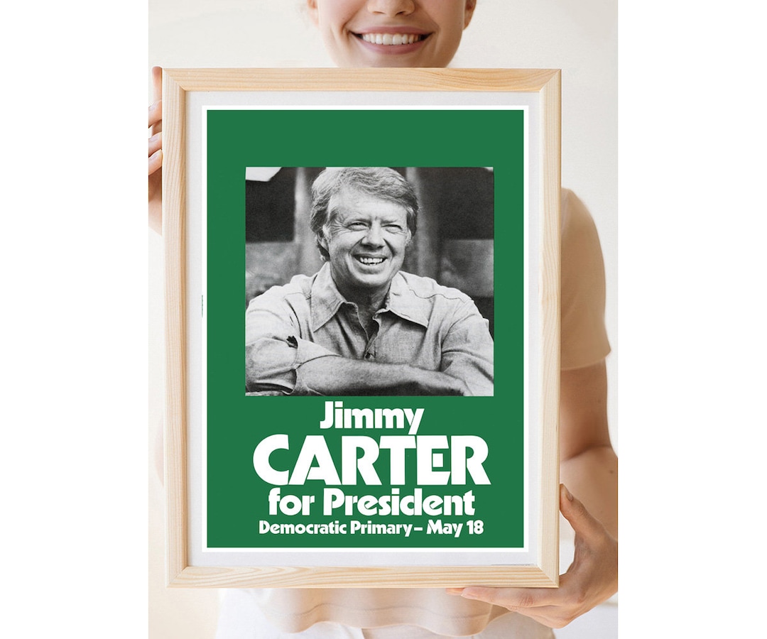 Reprint of a 1979 Jimmy Carter for President Poster Etsy