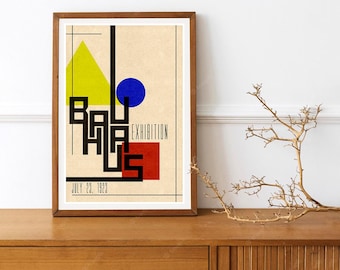 Reprint of an Abstract Art Deco Bauhaus Vintage German Poster