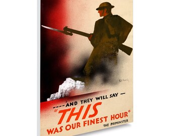 Reprint of a WW2 British Propaganda Poster - 