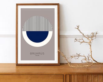 Abstract Art Deco Bauhaus Vintage German Poster