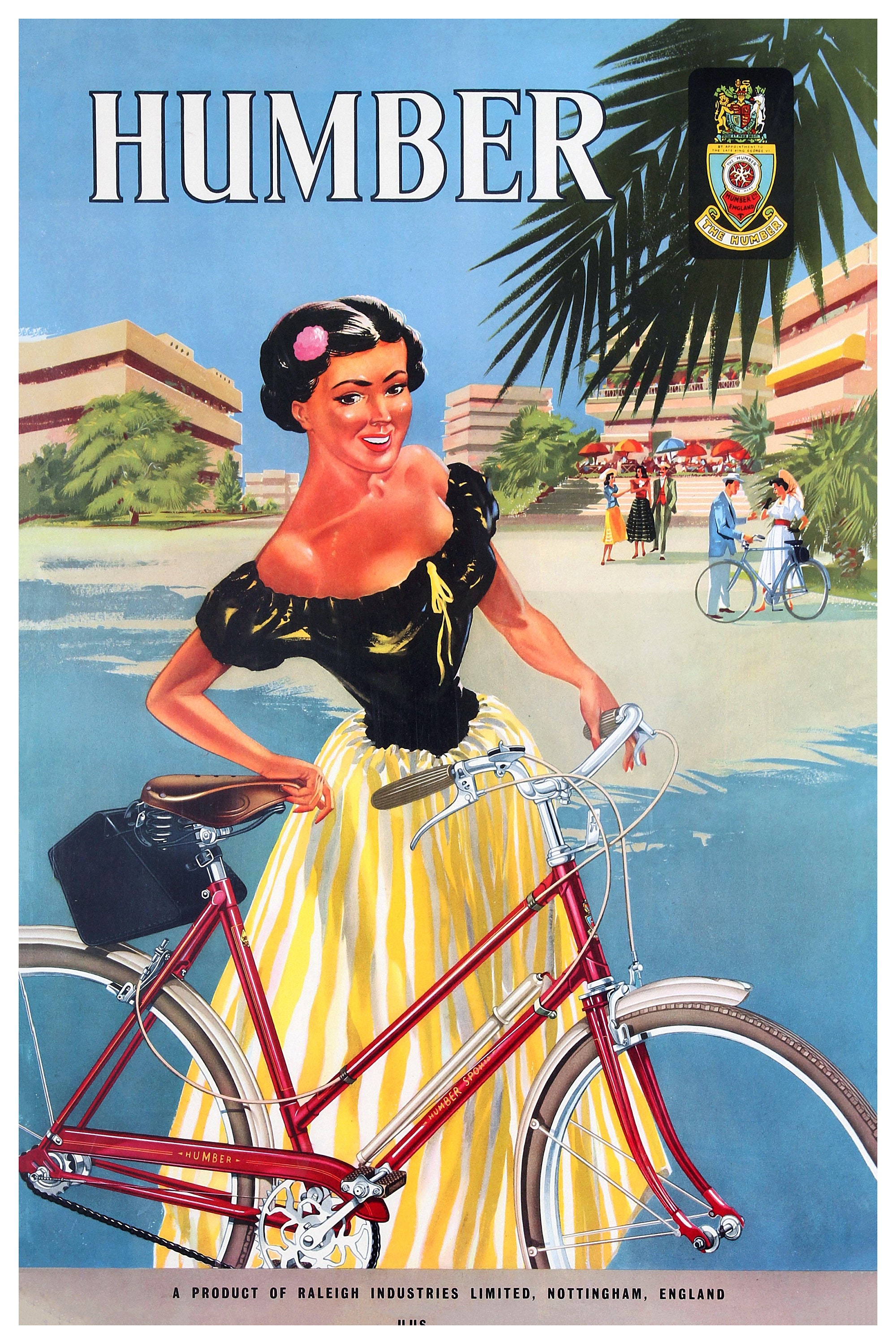 Reprint of a Vintage Humber Bicycle Advertising Poster Etsy Canada