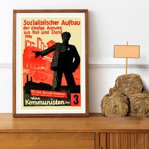 Reprint of an East German Poster relating to Socialism