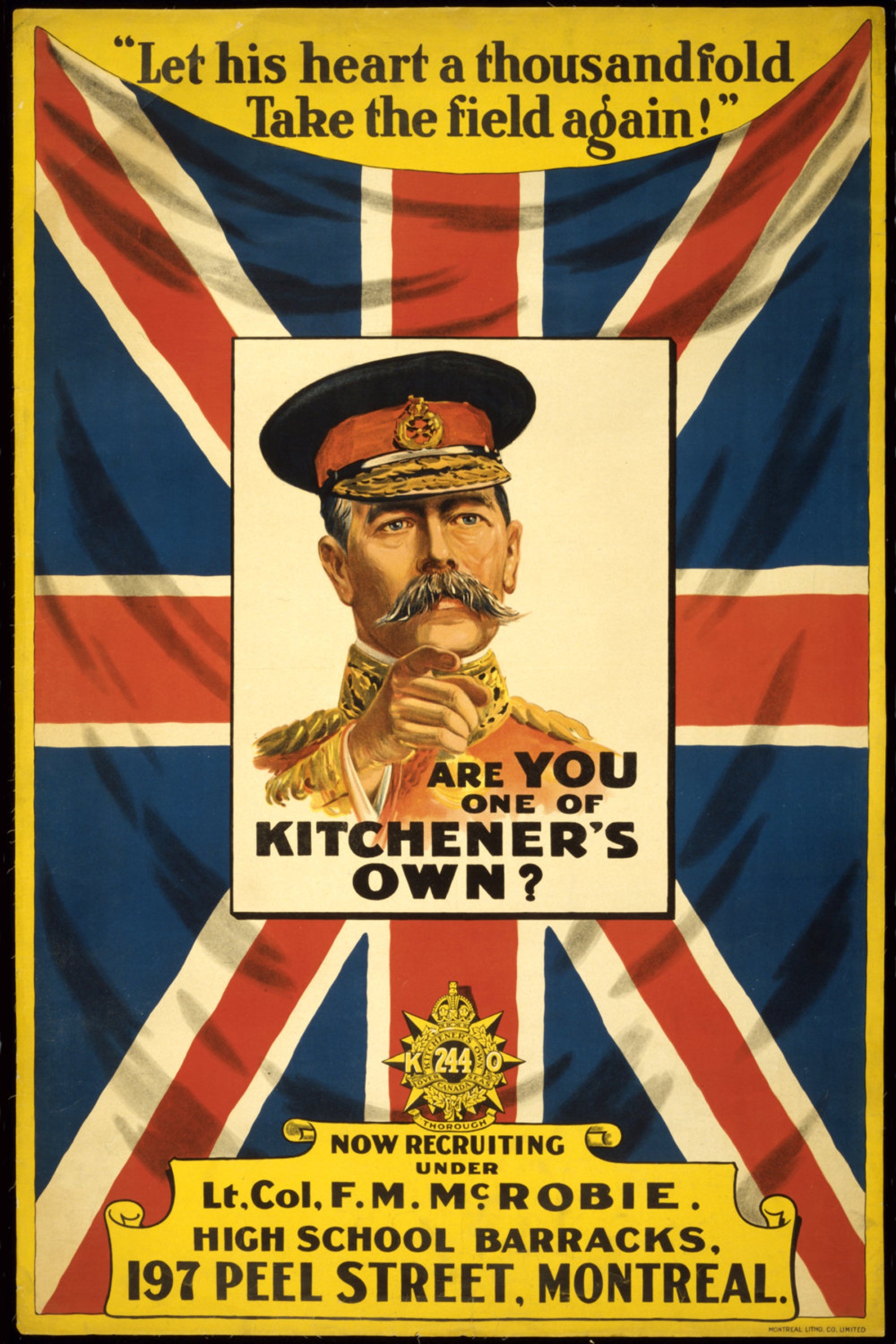 Reprint of a WW1 Allied Forces Kitchener Recruiting Poster | Etsy