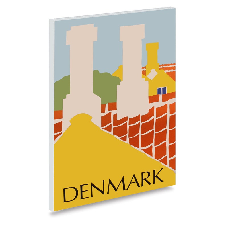 Reprint of the Vintage Travel Poster Denmark - Etsy