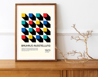 Abstract Art Deco Bauhaus Vintage German Poster