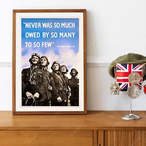 Reimpresión de un cartel de propaganda de la Batalla de Gran Bretaña de la RAF británica de la Segunda Guerra Mundial