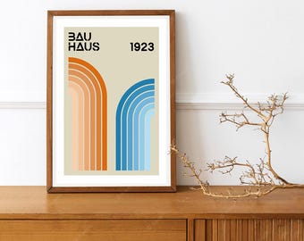 Abstract Art Deco Bauhaus Vintage German Poster