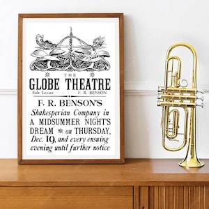 Reprint of a poster by Heywood Sumner for the Globe Theatre London