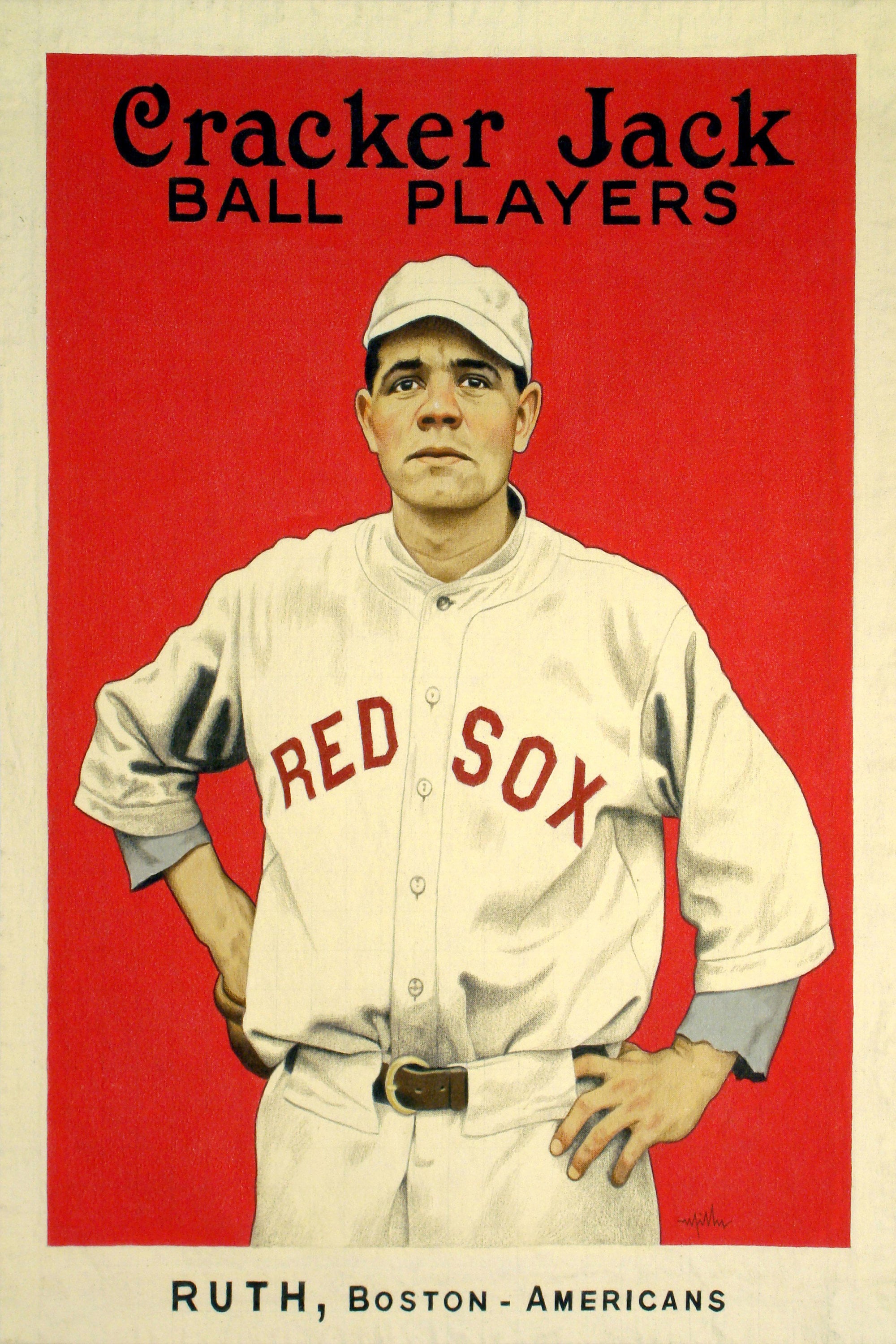 Reprint of a Vintage Sports Poster 1915 Babe Ruth of the Boston