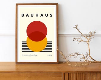 Reprint of an Abstract Art Deco Bauhaus Vintage German Poster