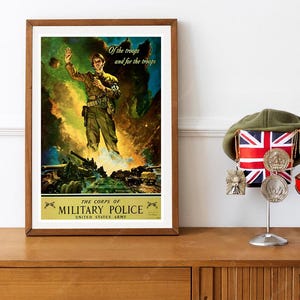 Reprint of a Vintage US Army Military Police Recruiting Poster