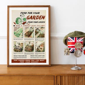 Reprint of a WW2 Poster - &quot;Food From Your Garden&quot;
