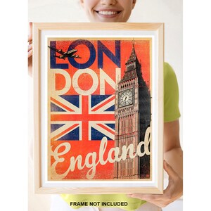 Reprint of a Vintage Travel Poster to London England