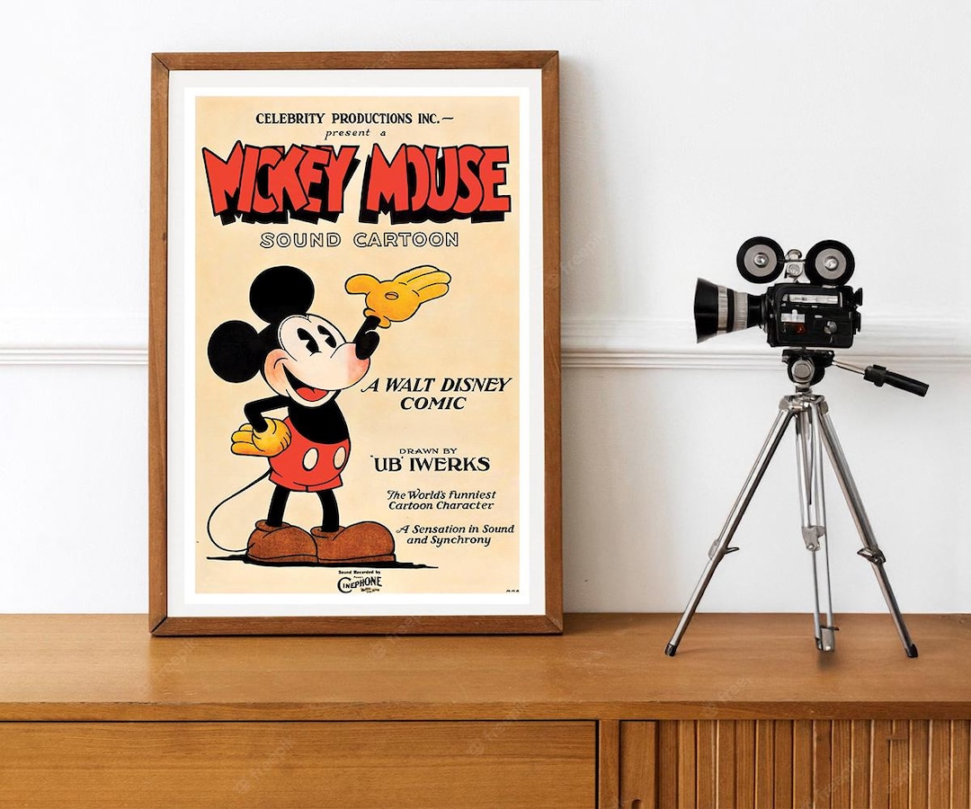 ウォルト・ディズニー　ミッキーマウス　絵画　額縁 ウォルト・ディズニー ミッキーマウス 絵画 額縁 ウォルト