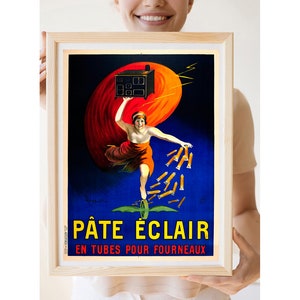 Reimpresión de un póster publicitario vintage de comida / bebida francesa - Pate Eclair