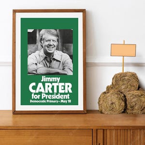 RIstampa di un poster del 1979 di Jimmy Carter per il presidente