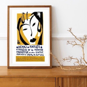 1950er Jahre Matisse Ausstellung in Paris Plakat