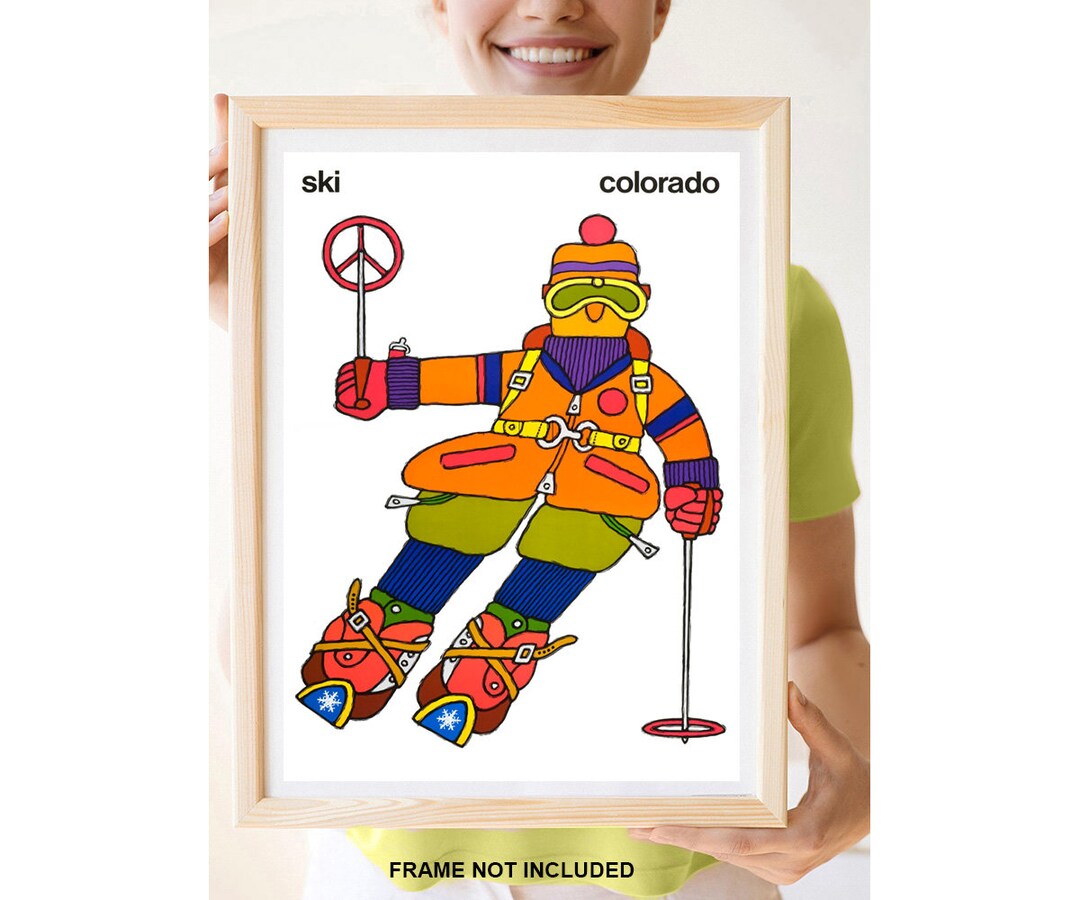 Reprint of a Vintage Travel Poster Ski Colorado - Etsy