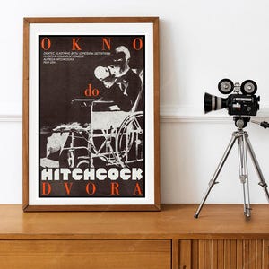 Reprint of the Vintage 1954 Movie Poster (Czech Version) Hitchcock&#39;s &quot;Rear Window&quot;