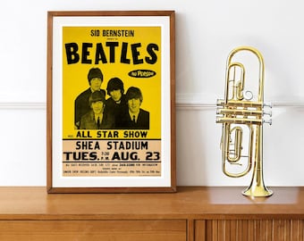 Vintage Music Venue Poster for The Beatles