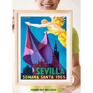 Reprint of the Vintage 1965 Travel Poster to Seville