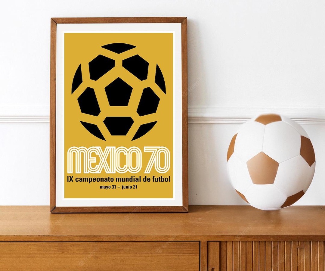 Reprint of the 1970 Soccer World Cup in Mexico - Etsy Canada