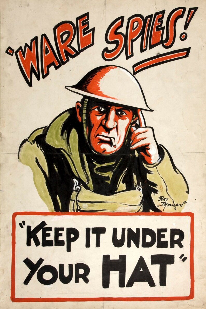 Reprint of a WW2 British Propaganda Poster Etsy