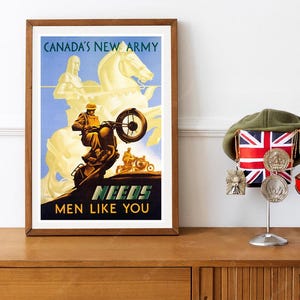 Reprint of a WW2 Canadian Army Recruiting Poster