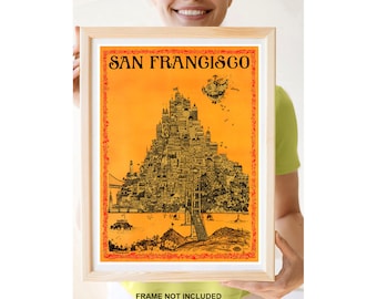 Reprint of the Vintage Travel Poster to San Francisco