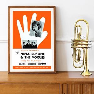 Reprint of the Vintage Music Venue Poster for Nina Simone