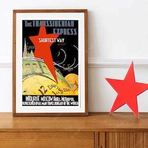 Reprint of a Vintage 1930 Transiberian Railway Poster