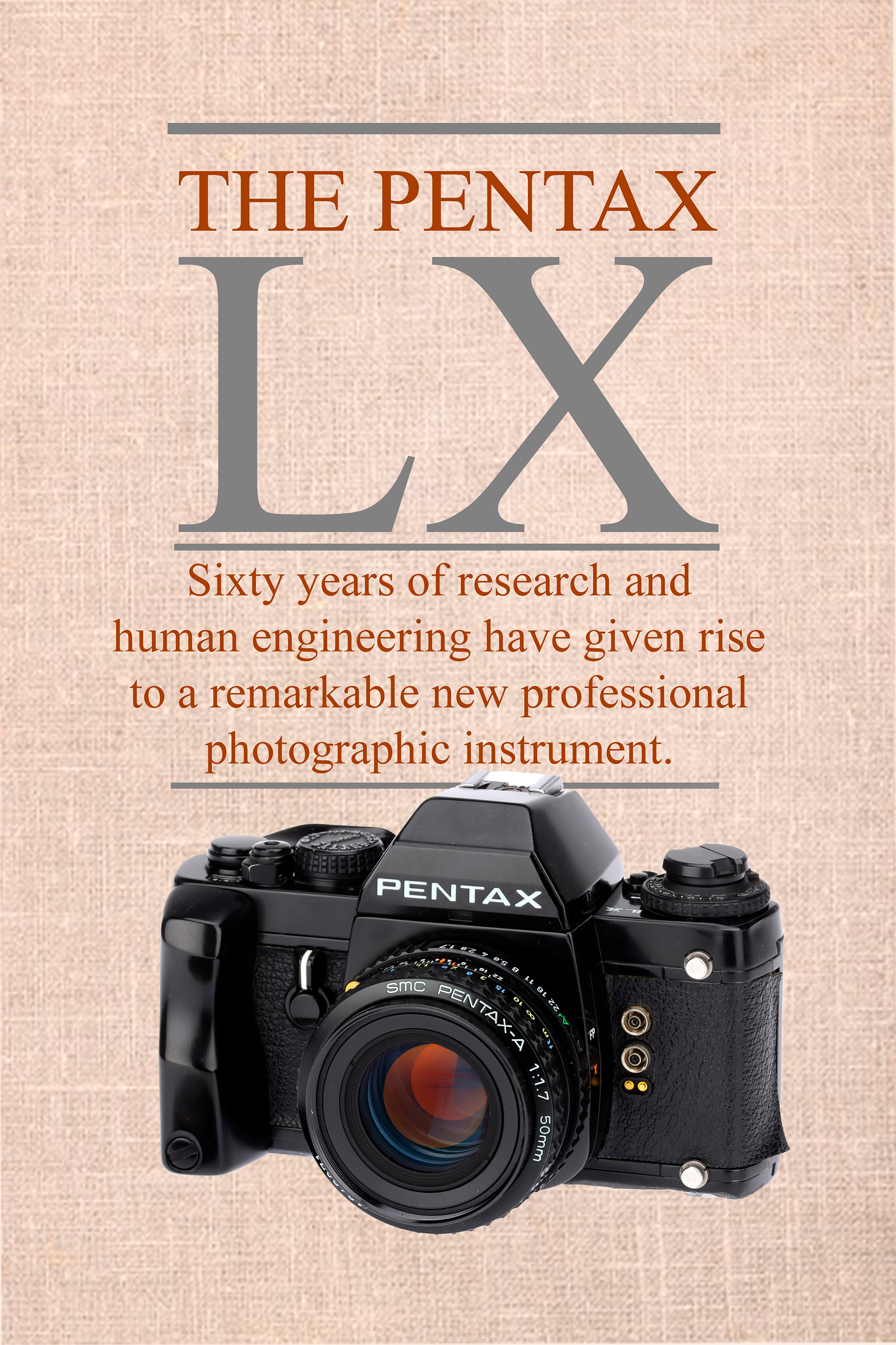 【美品】PENTAX LX カメラ パンフレット Reprint of a Vintage Camera Poster - Pentax LX - Etsy