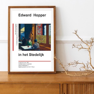 Herdruk van een vintage Franse tentoonstellingsposter uit 1980 voor werken van Edward Hopper