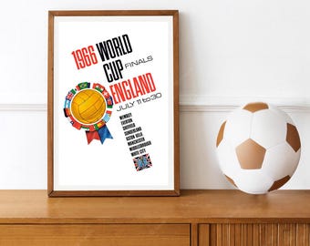 Locandina della partita Inghilterra-Germania dei Mondiali del 1966