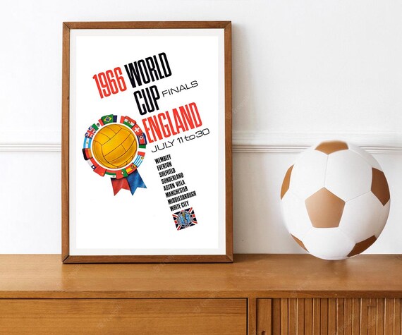 Reprint of a 1966 England V Germany World Cup Poster - Etsy