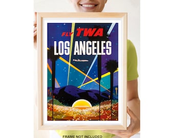 Affiche Vintage Originale De La TWA, Allemagne, 1959 - En Vente Sur - Foto 9