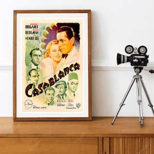 Reprint of the Vintage 1946 Movie Poster - Casablanca