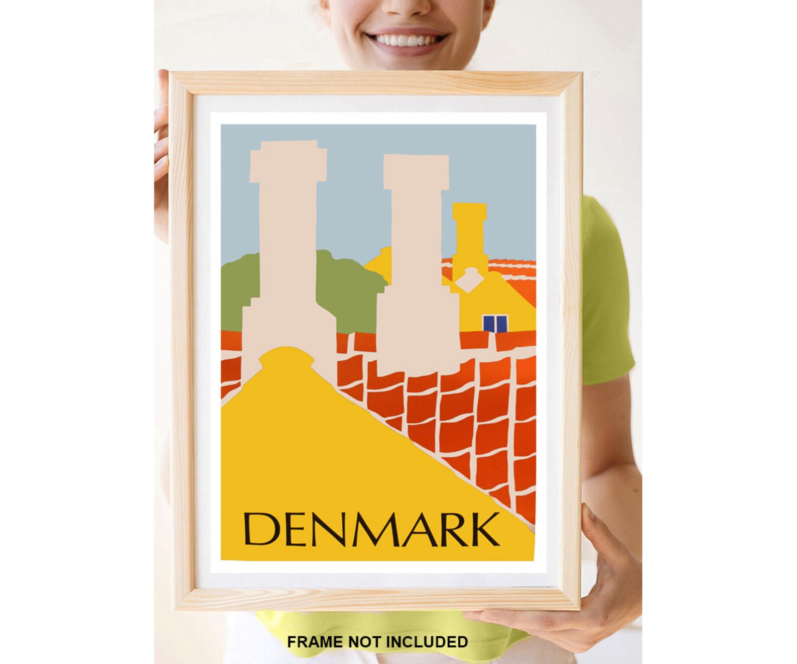 Reprint of the Vintage Travel Poster Denmark | Etsy