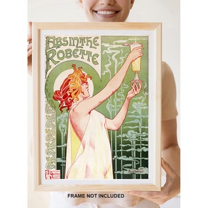 Reprint of a vintage French Art Nouveau Poster - Absinthe Robette